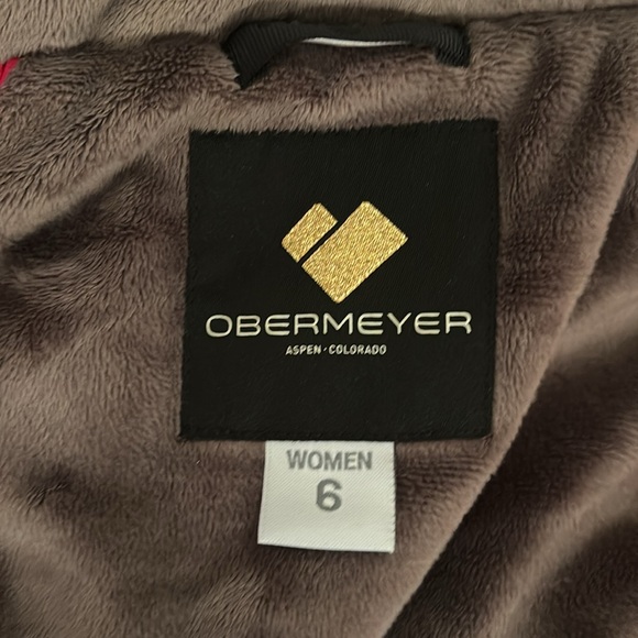 Winter/Ski OBERMEYER SIREN FAUX FUR JACKET WOMEN'S. RED/SIZE 6 - Picture 8 of 10